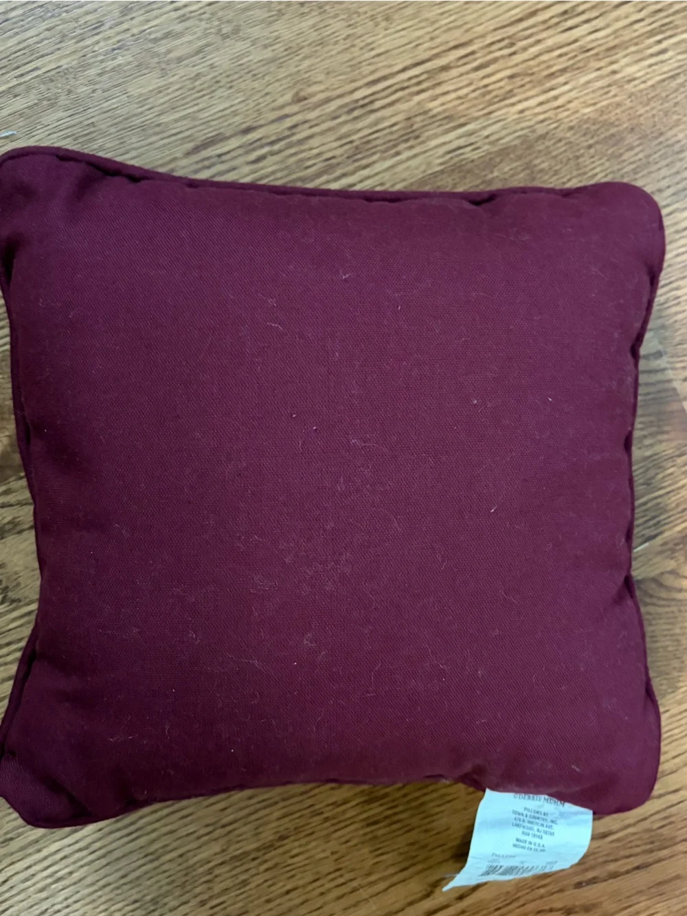 Vintage Debbie Mumm Woodland Santa Tapestry Throw Pillow Rustic Christmas USA